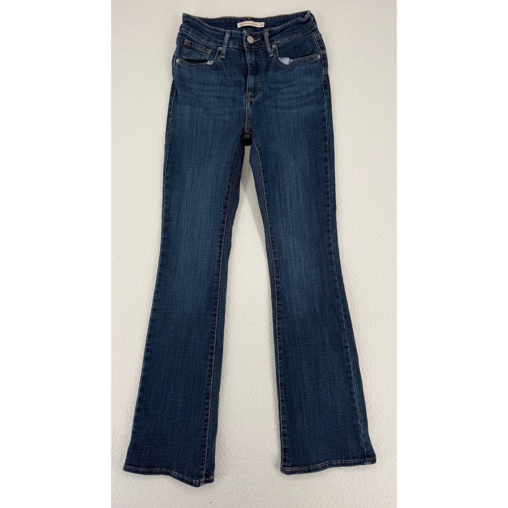 Levi's Jeans Womens 725 High Rise Bootcut W26 L30 Dark Blue Casual Denim